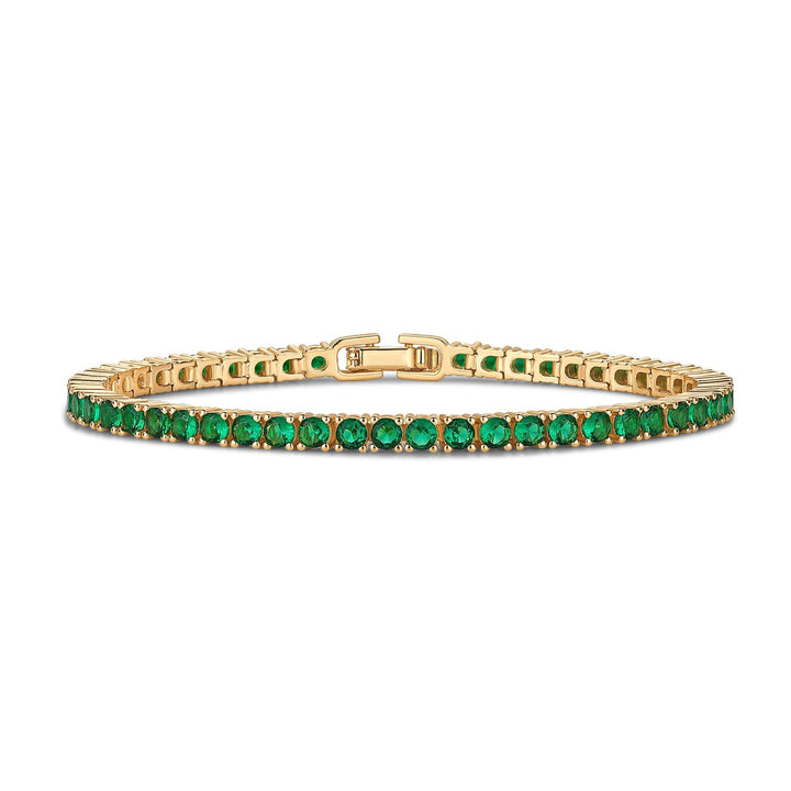 Colorful CZ Tennis Bracelet for Daily Wear
