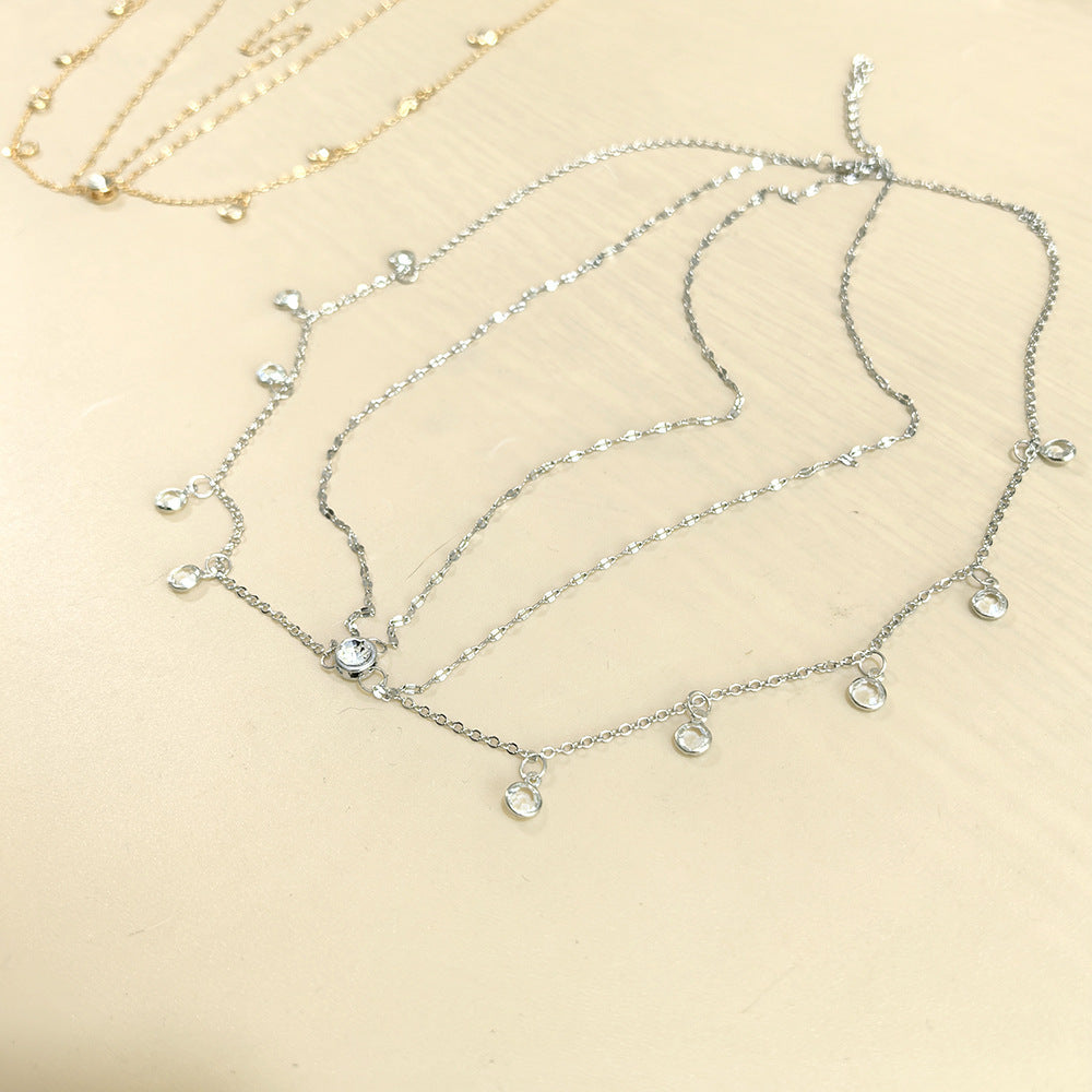 Dangling Chain Forehead Headpiece Wedding Bridal Accessory