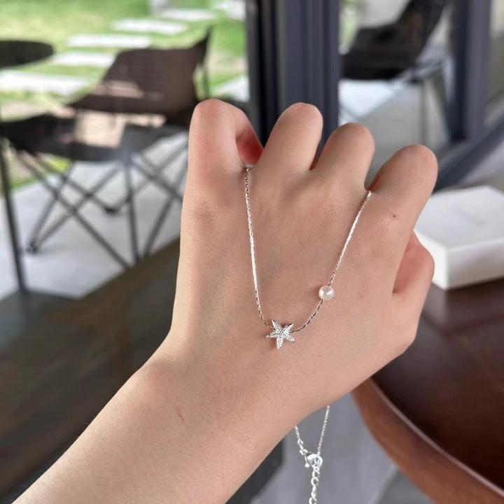 Starfish Pearl Necklace for Everyday