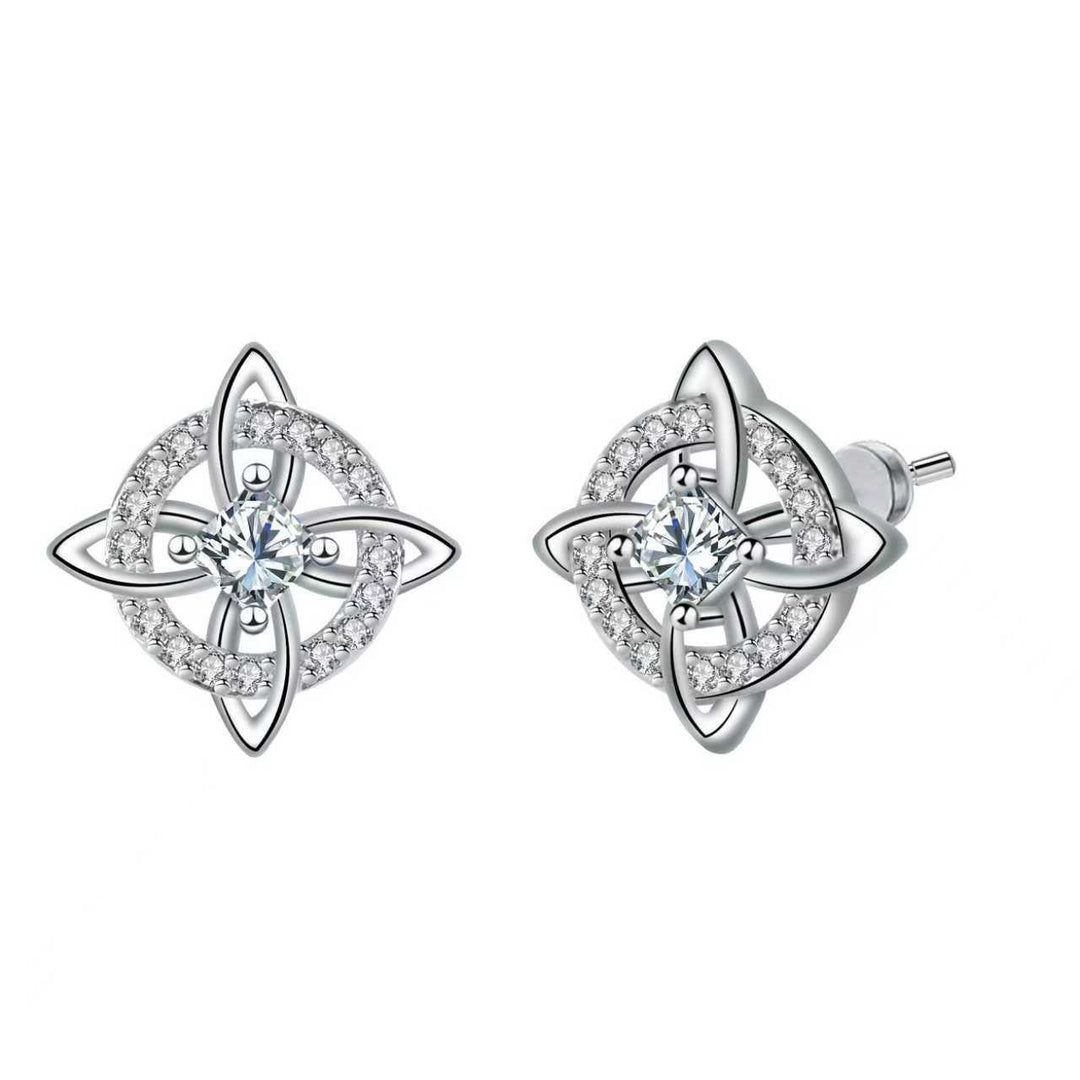 Witch Knot Birthstone Stud Earrings Daily Amulet