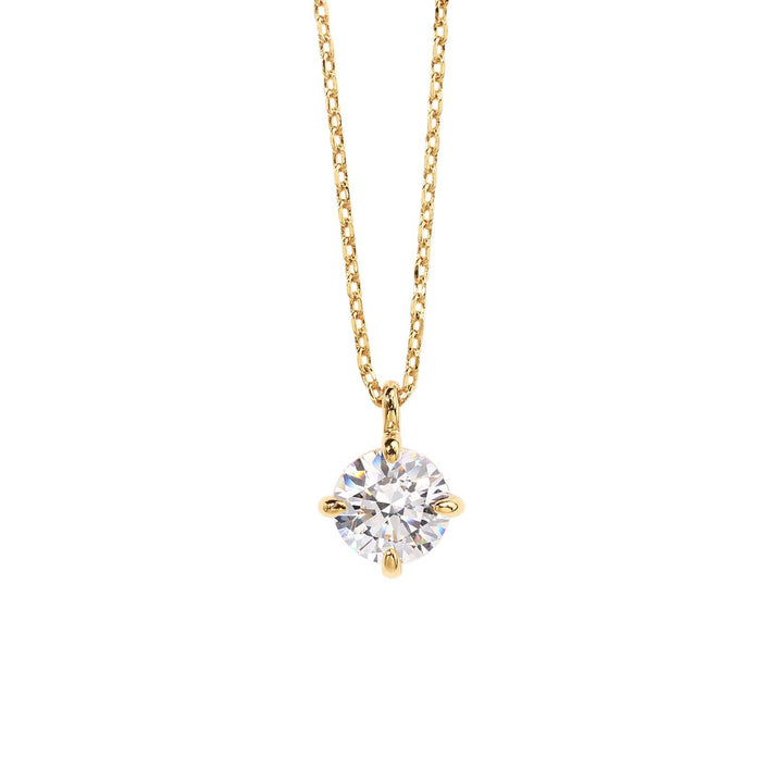 Cubic Zircon Pendant Daily Glow Necklace