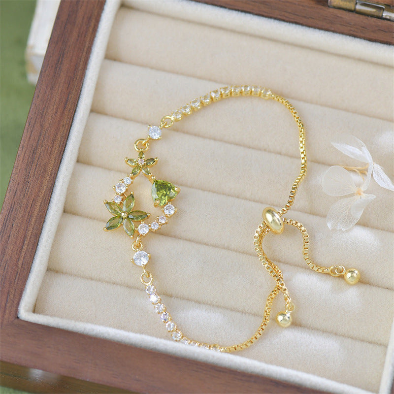 Garden Style Floral Pendant Jewelry Set