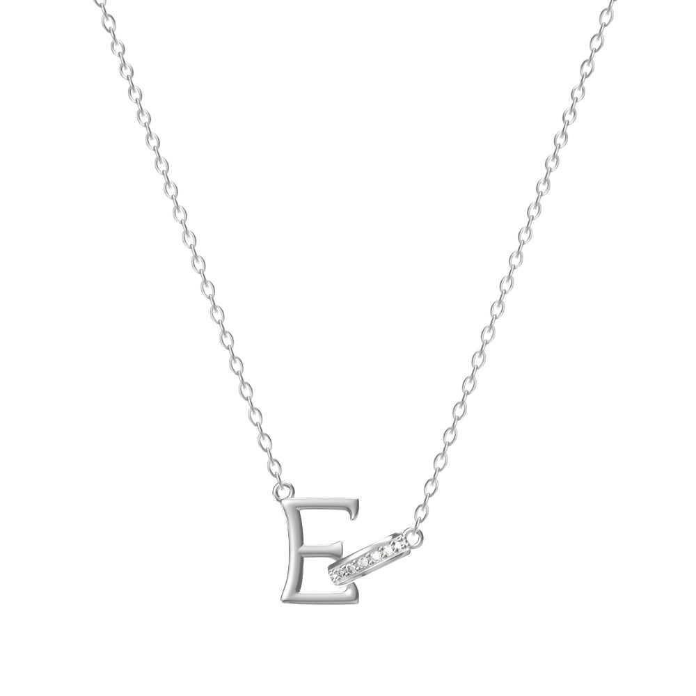 Personal Initial Letter Pendant Necklace Everyday Wear
