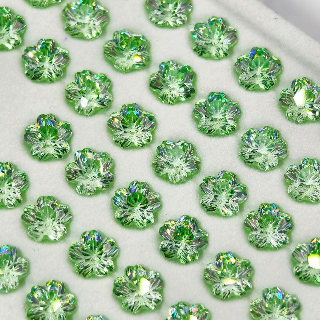 Five Petal Flower Loose Zircon Custom Jewelry Parts
