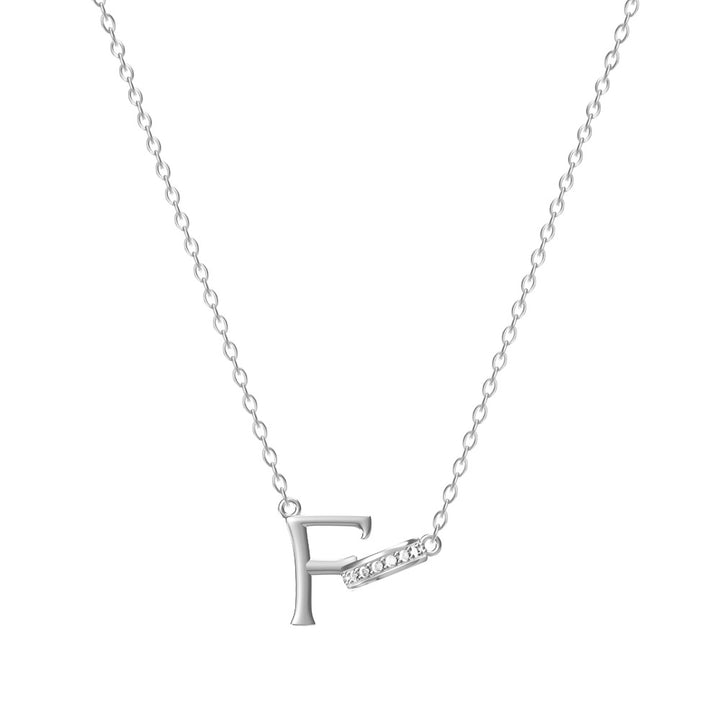 Personal Initial Letter Pendant Necklace Everyday Wear