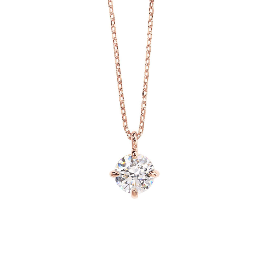 Cubic Zircon Pendant Daily Glow Necklace