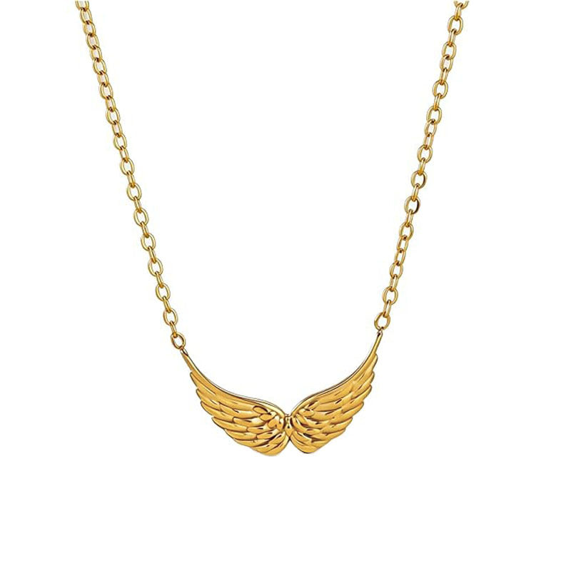 Dainty Angel Wing Choker Necklace