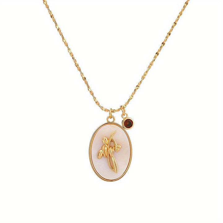 Shell Pendant Birthday Flower Necklace