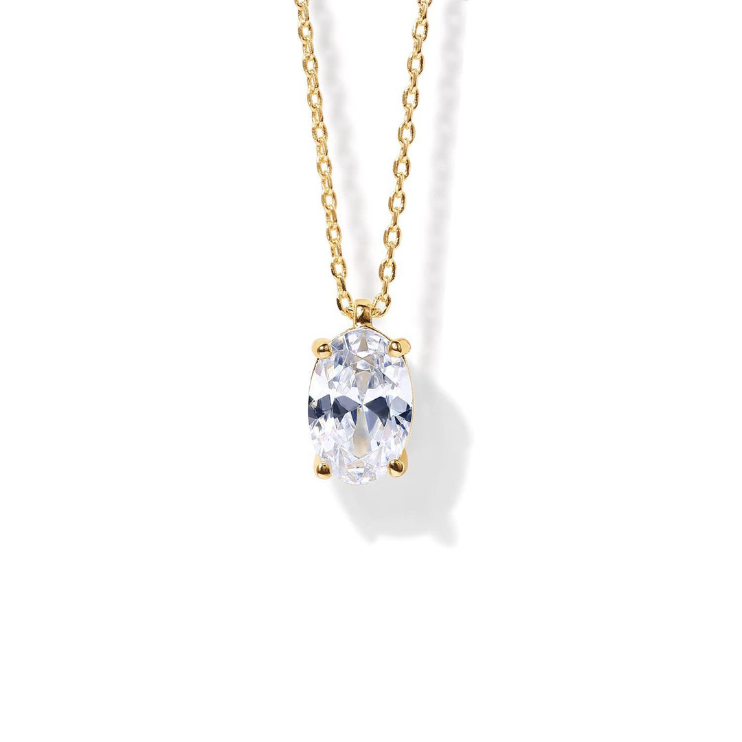 Cubic Zircon Pendant Daily Glow Necklace