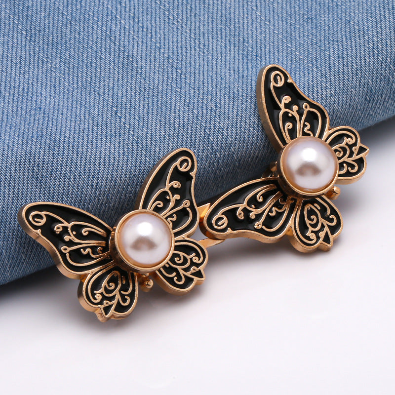 Butterfly Pearl No Sew Waist Tightener Buttons
