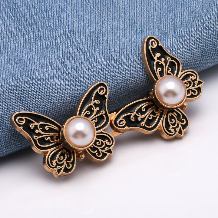 Butterfly Pearl No Sew Waist Tightener Buttons