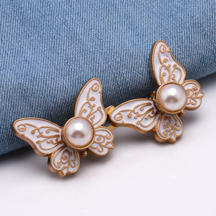 Butterfly Pearl No Sew Waist Tightener Buttons