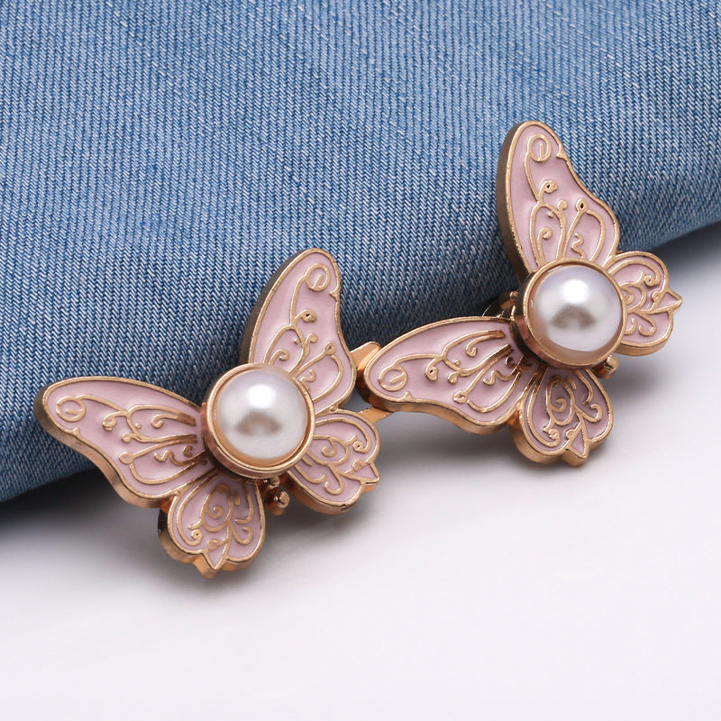 Butterfly Pearl No Sew Waist Tightener Buttons