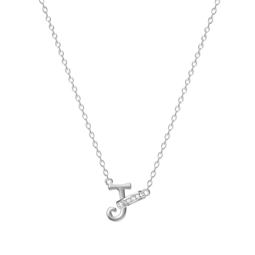 Personal Initial Letter Pendant Necklace Everyday Wear