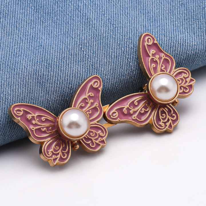 Butterfly Pearl No Sew Waist Tightener Buttons