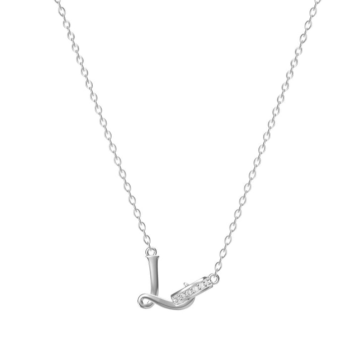 Personal Initial Letter Pendant Necklace Everyday Wear