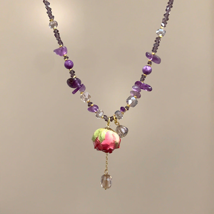 Everlasting Rose Necklace