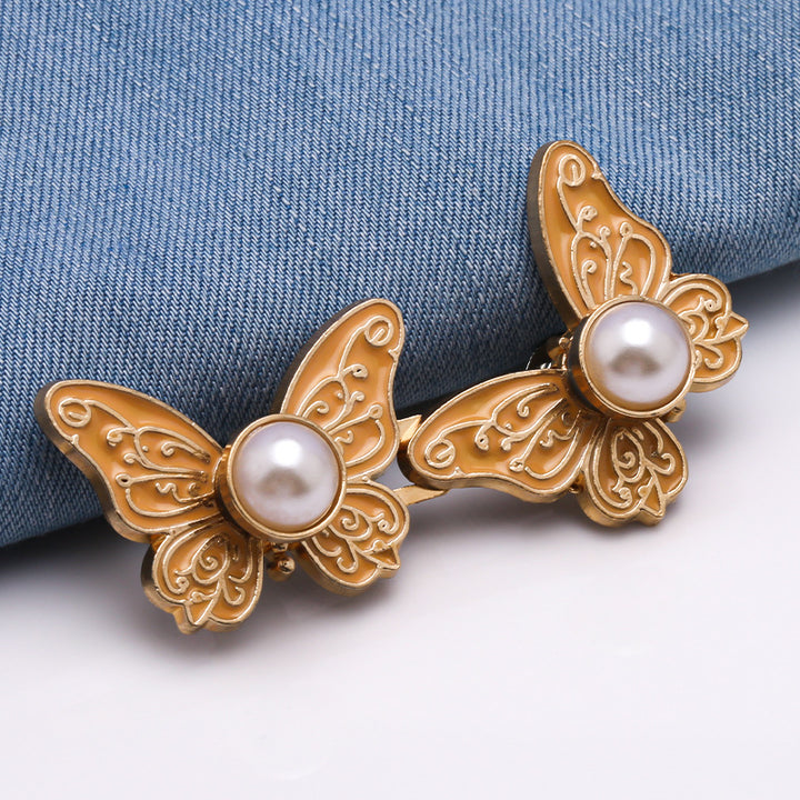 Butterfly Pearl No Sew Waist Tightener Buttons