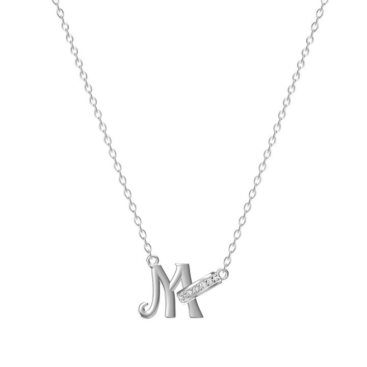 Personal Initial Letter Pendant Necklace Everyday Wear