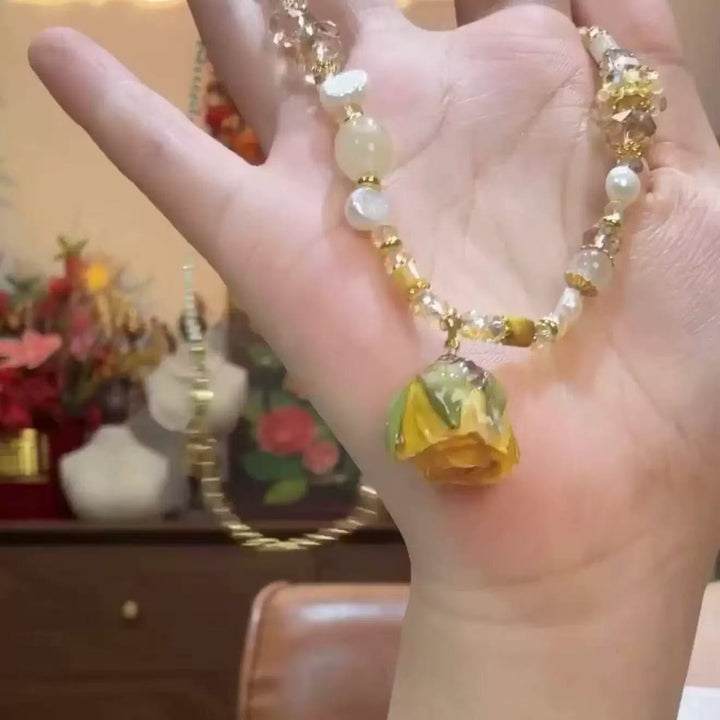 Everlasting Rose Necklace