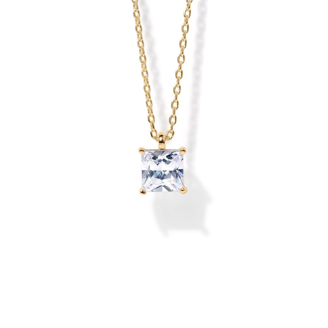 Cubic Zircon Pendant Daily Glow Necklace