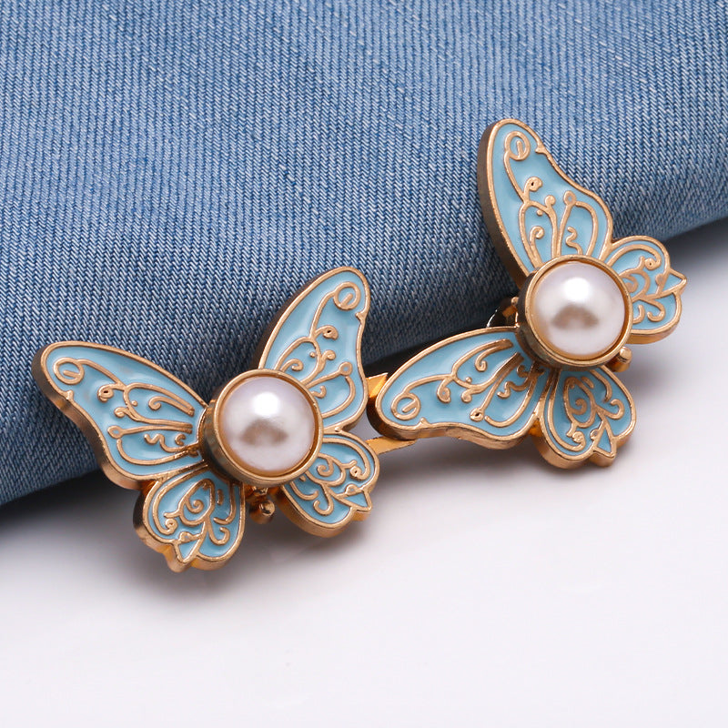 Butterfly Pearl No Sew Waist Tightener Buttons