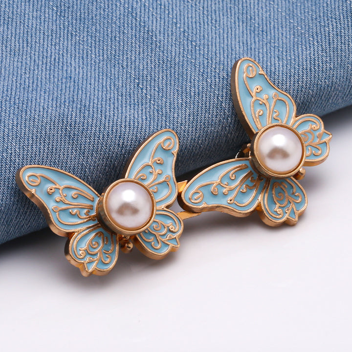 Butterfly Pearl No Sew Waist Tightener Buttons