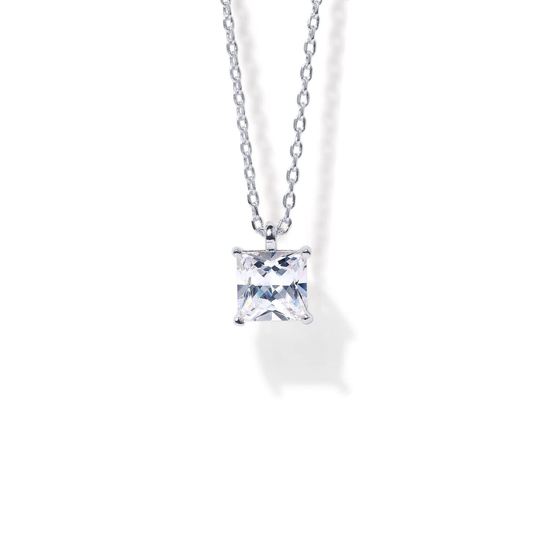 Cubic Zircon Pendant Daily Glow Necklace