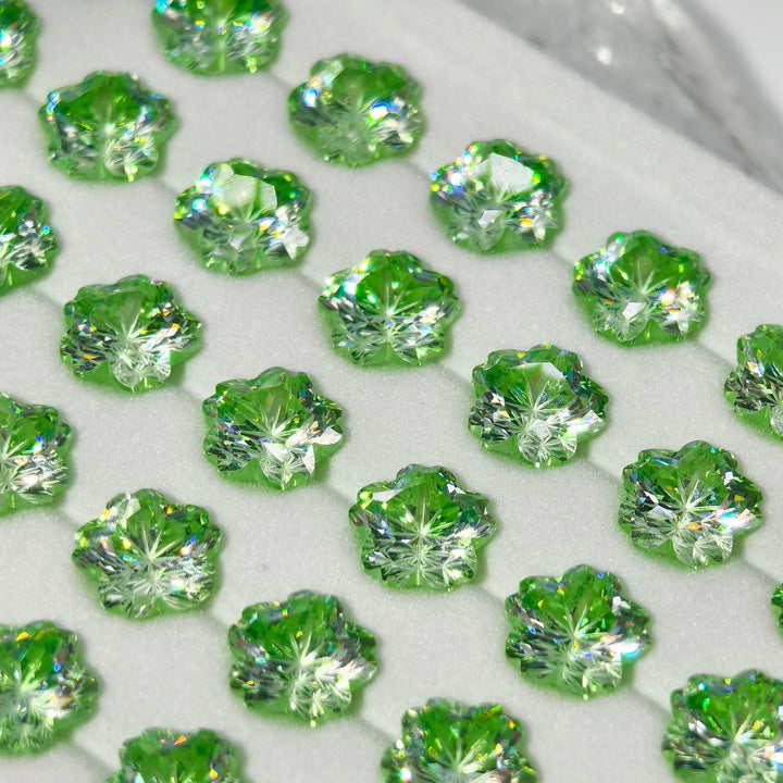 Five Petal Flower Loose Zircon Custom Jewelry Parts