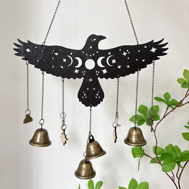 Spooky Halloween Metal Bell Window Hanging Accent