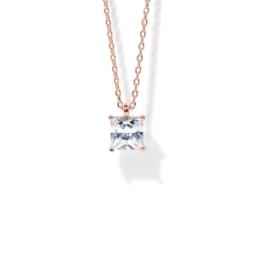 Cubic Zircon Pendant Daily Glow Necklace