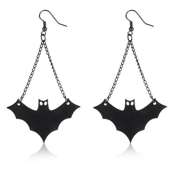 Halloween Black Lace Bat Choker Necklace