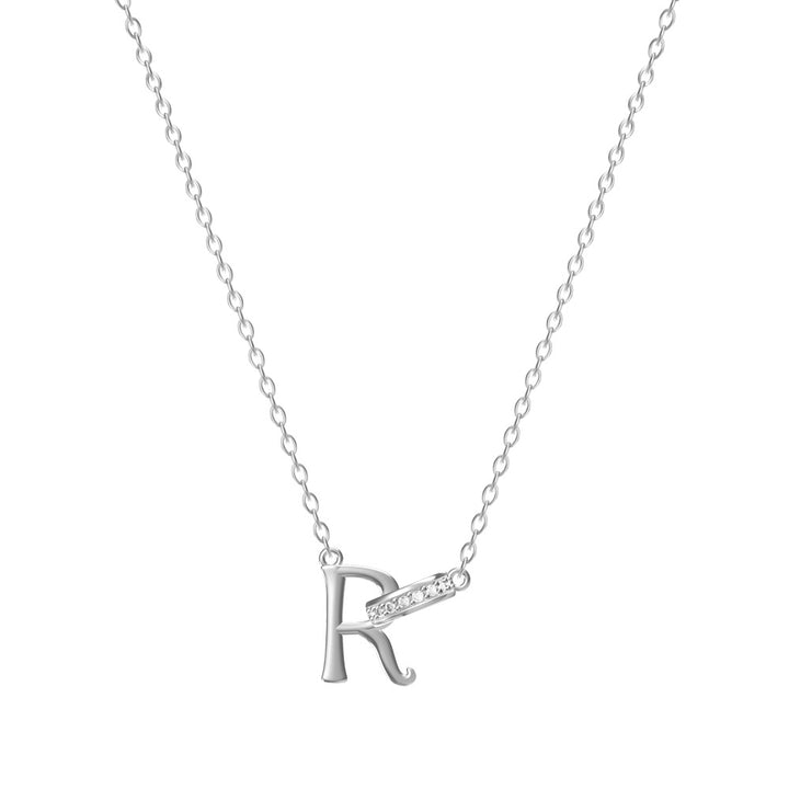 Personal Initial Letter Pendant Necklace Everyday Wear