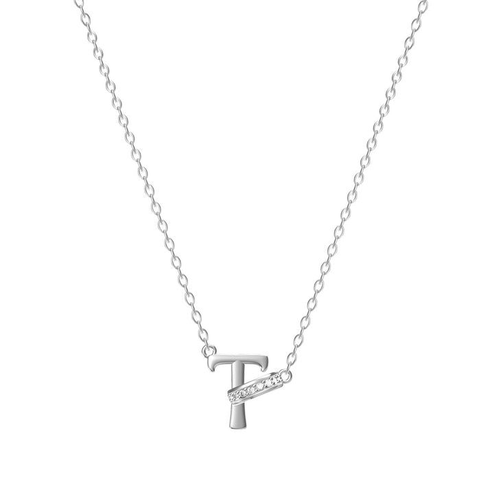Personal Initial Letter Pendant Necklace Everyday Wear
