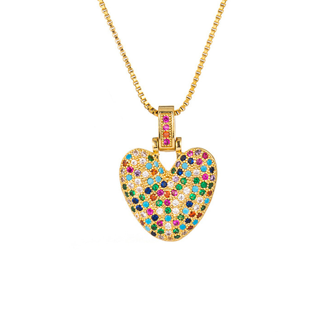 Zircon Letter Pendant Necklace