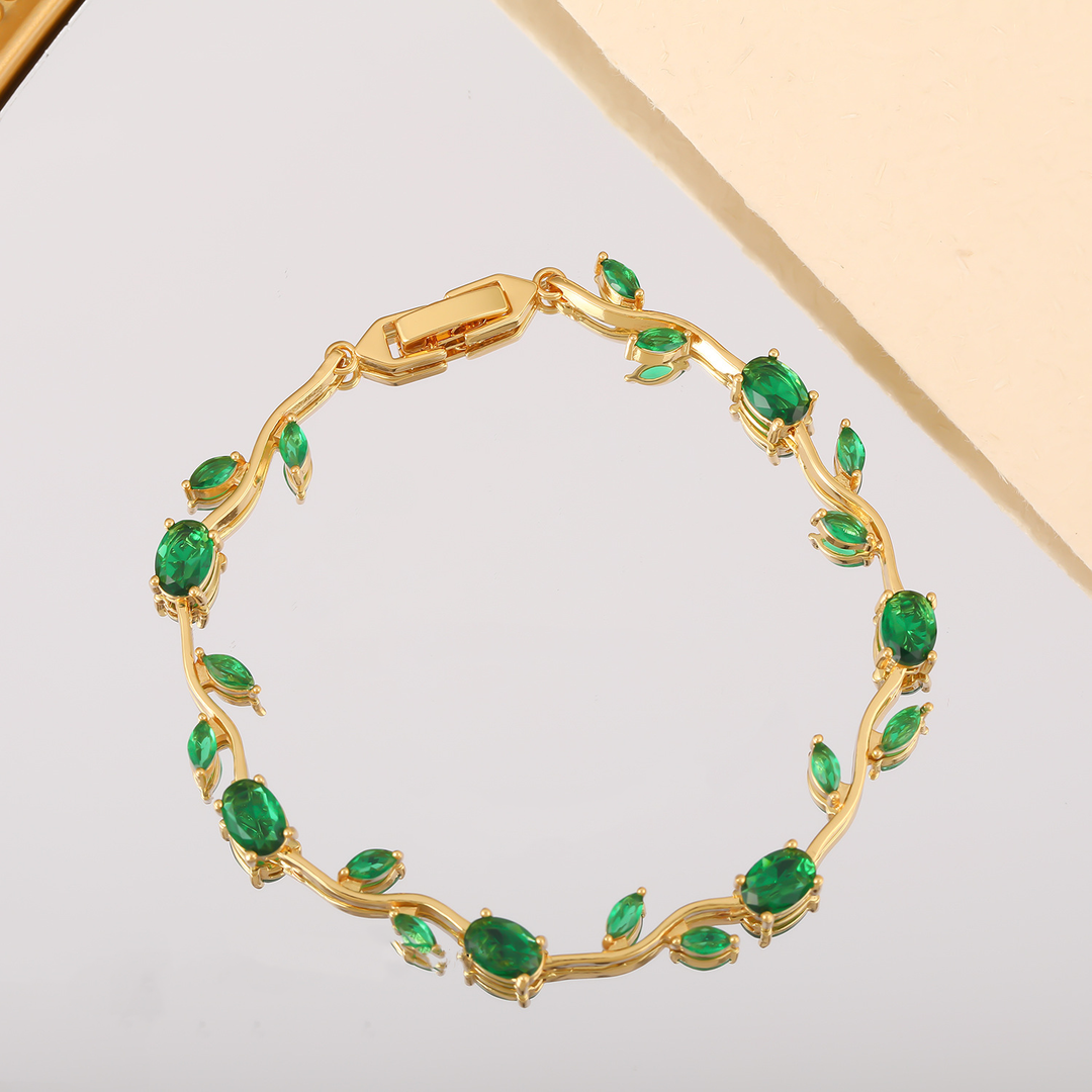 Luxury Zircon Gold-Plated Bracelet