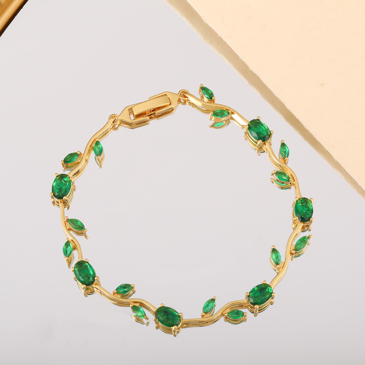 Luxury Zircon Gold-Plated Bracelet