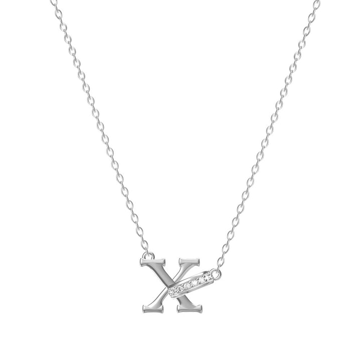 Personal Initial Letter Pendant Necklace Everyday Wear