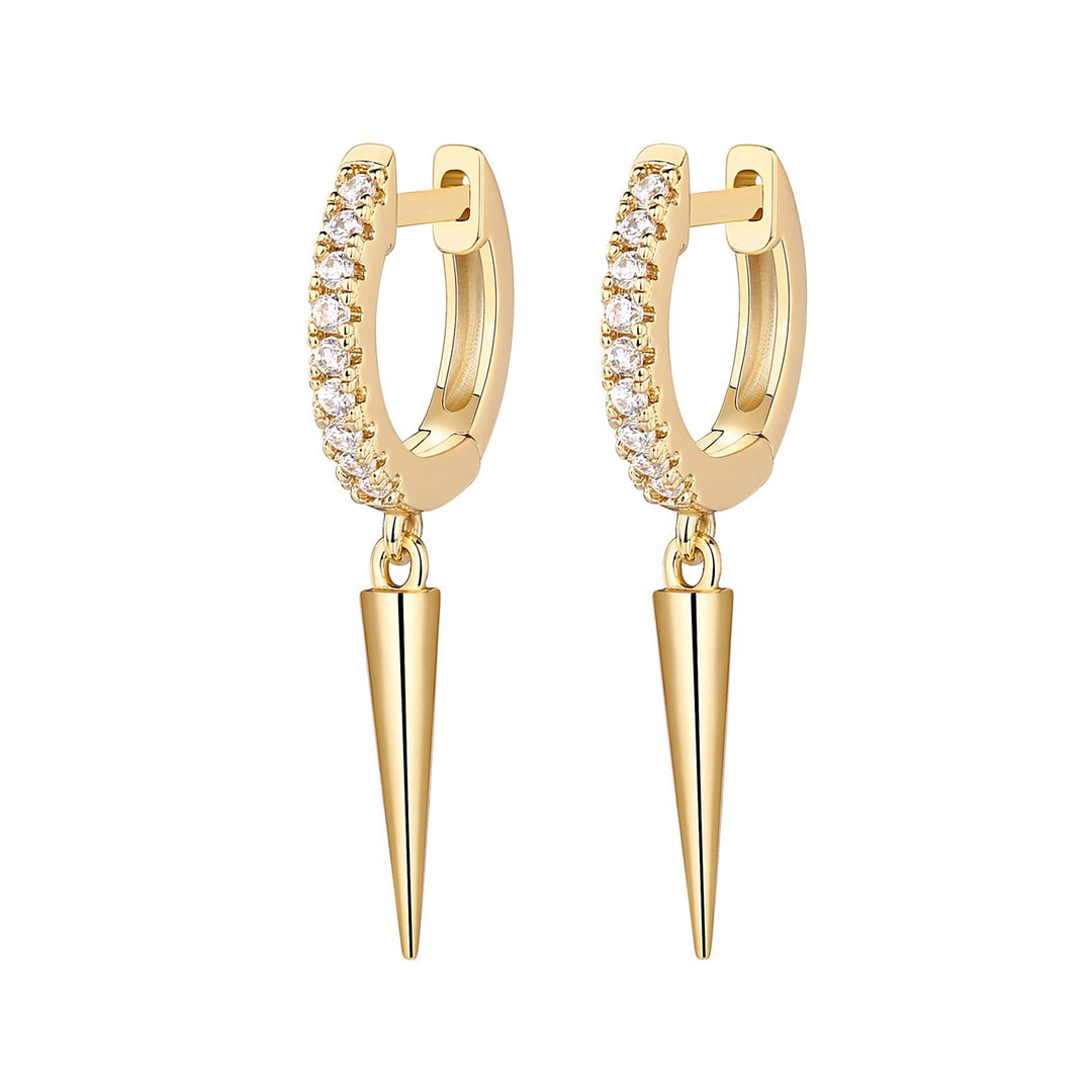 Spike Hoop Dangle Earrings for Everyday