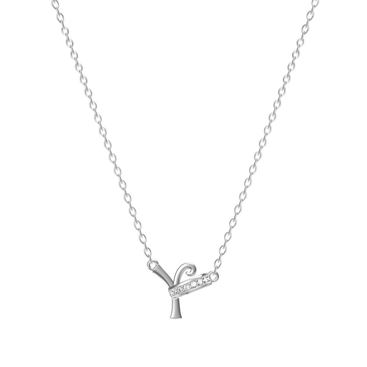 Personal Initial Letter Pendant Necklace Everyday Wear