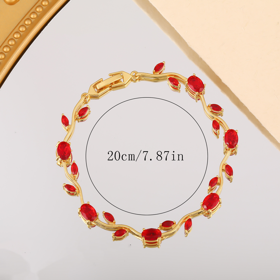 Luxury Zircon Gold-Plated Bracelet
