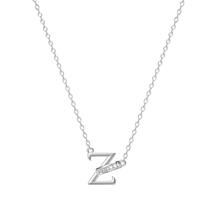 Personal Initial Letter Pendant Necklace Everyday Wear