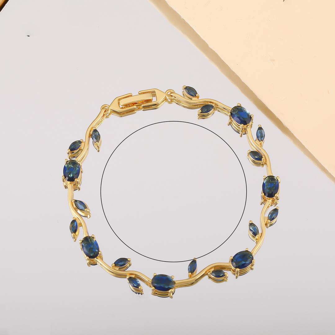 Luxury Zircon Gold-Plated Bracelet
