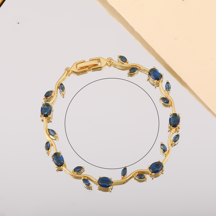 Luxury Zircon Gold-Plated Bracelet