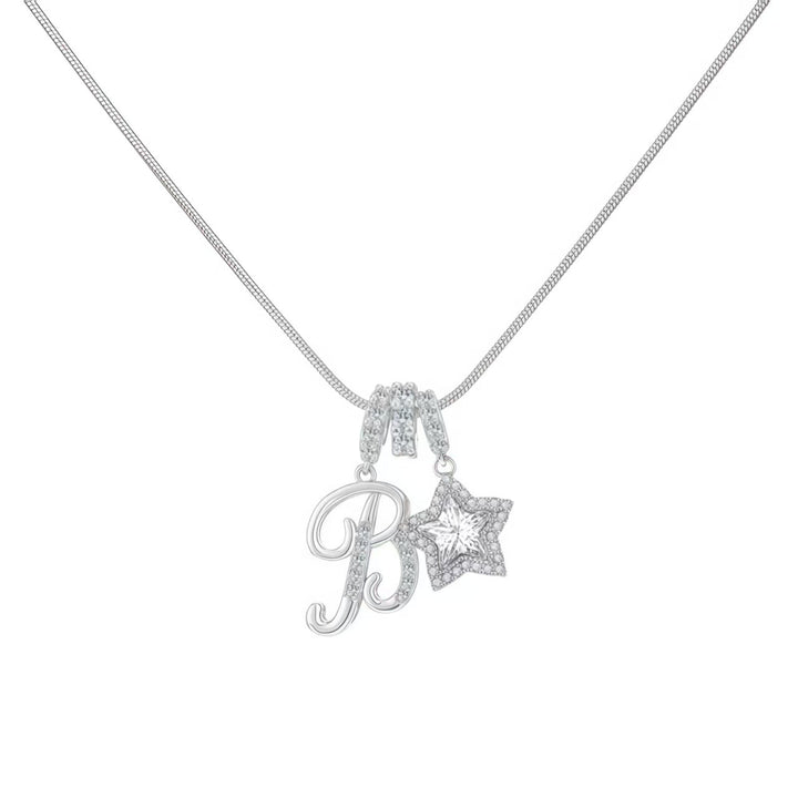Letter Star Pendant Necklace