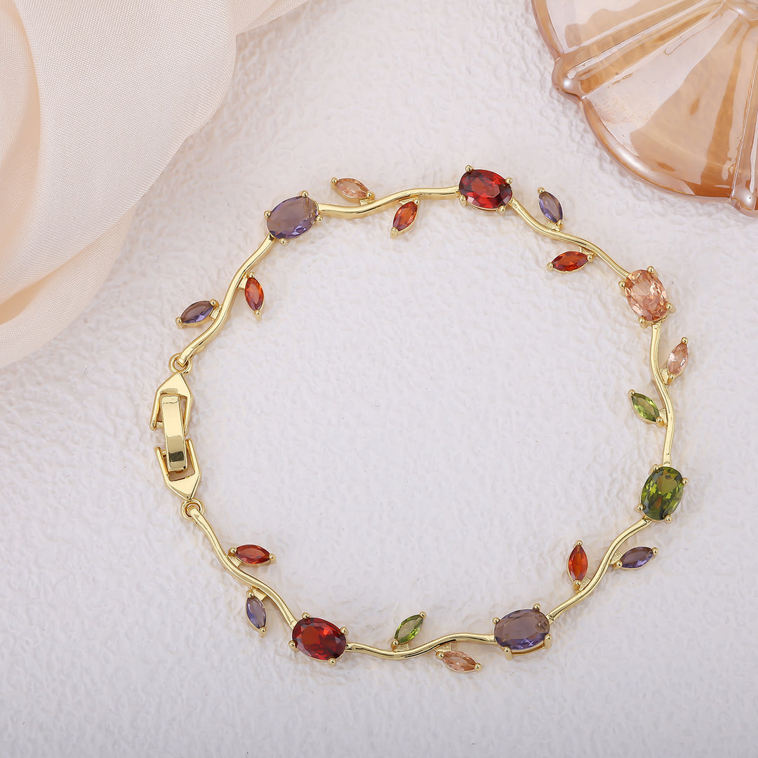 Luxury Zircon Gold-Plated Bracelet