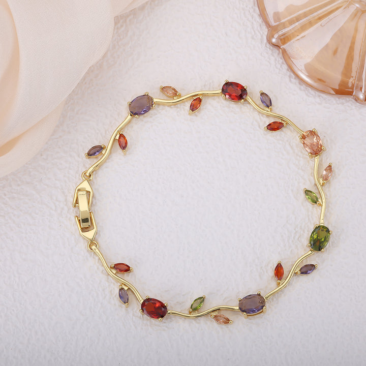 Luxury Zircon Gold-Plated Bracelet