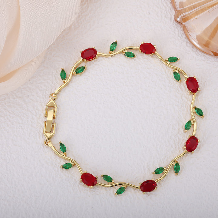 Luxury Zircon Gold-Plated Bracelet