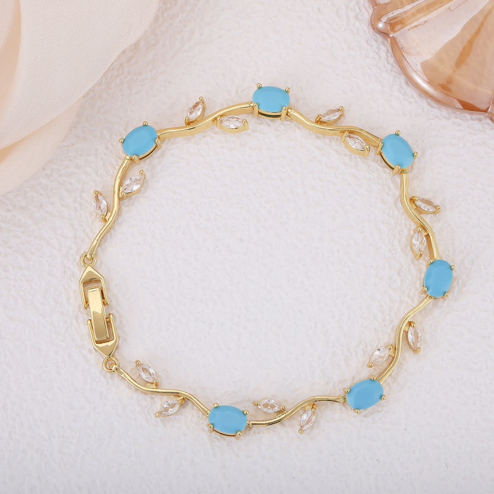 Luxury Zircon Gold-Plated Bracelet