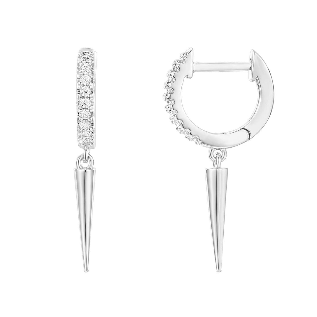 Spike Hoop Dangle Earrings for Everyday